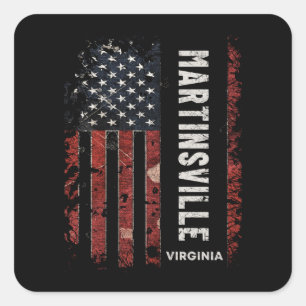 Sticker Carré Martinsville Virginie