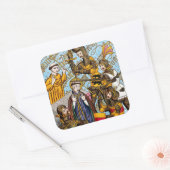 Sticker Carré Martyre de saint Thomas Becket (M 031) (Enveloppe)