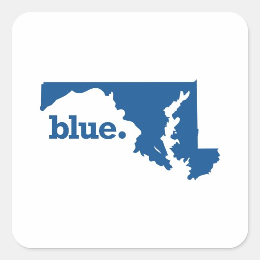 STICKER CARRÉ MARYLAND BLUE STATE (Devant)