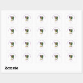 Sticker Carré Masque de Mardi Gras blanc (Feuille)