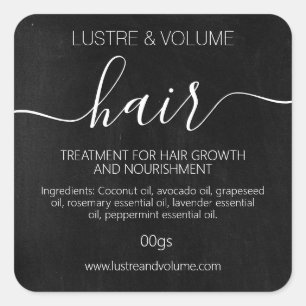 Sticker Carré Masque de traitement artisanal des cheveux en dami