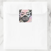 Sticker Carré Masque Visage Couverture Holographique Requise (Sac)