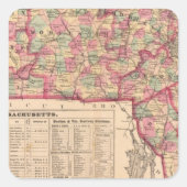 Sticker Carré Massachusetts 8 (Devant)