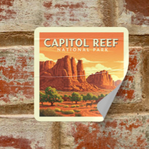 Sticker Carré Massachusetts vintages de Boston