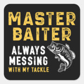 Sticker Carré Master Baiter (Devant)