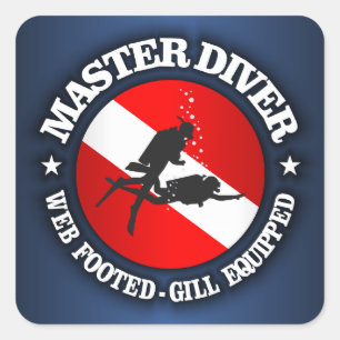 Sticker Carré Master Diver (Médaillon)