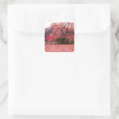 Sticker Carré Matabei-Zakura: Weeping Cherry Tree (Sac)