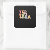 Sticker Carré Matching Couples Better Together Best Friends Desi (Sac)