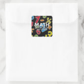 Sticker Carré Math. Le seul sujet qui compte (Sac)