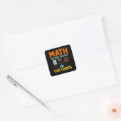 Sticker Carré Math Sujet Counts Mathématique Math Enseignant (Enveloppe)