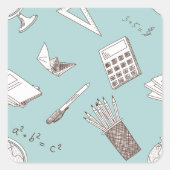 Sticker Carré mathématique de l'école (Devant)