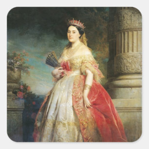 Sticker Carré Mathilde Laetitia Wilhelmine Bonaparte 1861