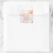 Sticker Carré Matthieu 11:28 Venez à moi tous qui sont fatigués (Sac)