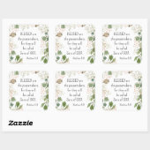 Sticker Carré Matthieu 5 9 Heureux sont les Peacemakers Béatitud (Feuille)