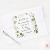 Sticker Carré Matthieu 5 9 Heureux sont les Peacemakers Béatitud (Enveloppe)