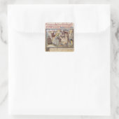 Sticker Carré Maugis combat le serpent (Sac)