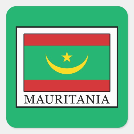 Sticker Carré Mauritanie (Devant)