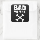 STICKER CARRÉ MAUVAIS À L'OS (Sac)