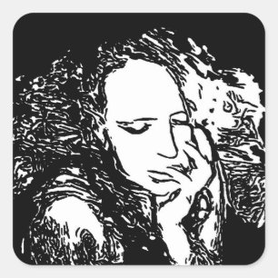 Sticker Carré Mauvaise habitude