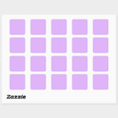 Sticker Carré Mauve, code hexa violet pâle e0b0ff (Feuille)