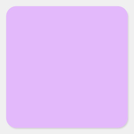 Sticker Carré Mauve, code hexa violet pâle e0b0ff (Devant)