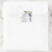 Sticker Carré mauve mauve blanc floral (Sac)