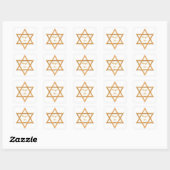 Sticker Carré Mazel Tov/Étoile de David (Feuille)