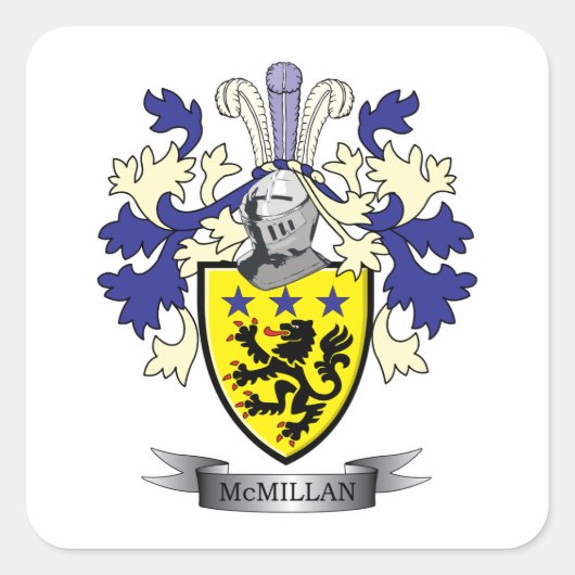 Sticker Carré McMillan Family Crest (Devant)