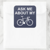 Sticker Carré Me Demander Mon Vélo (Sac)