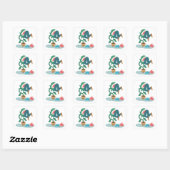 Sticker Carré me nourrir venus flytrap (Feuille)
