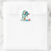 Sticker Carré me nourrir venus flytrap (Sac)