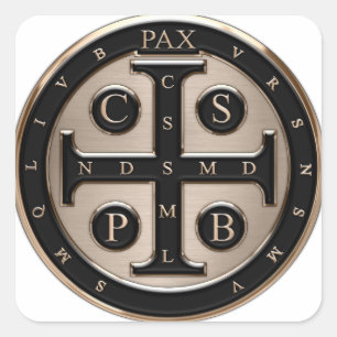 Sticker Carré Médaille de St Benoît