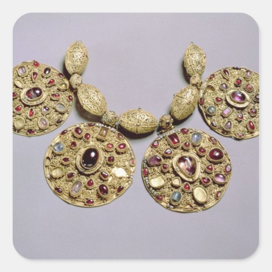 Sticker Carré Médaillons du 'Barmy Collar' (Devant)