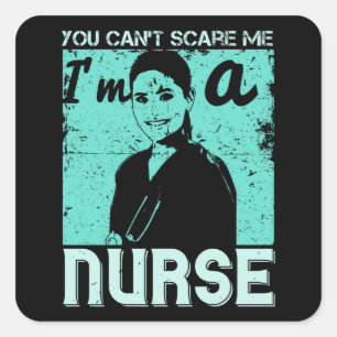 Sticker Carré Médecine - Vous ne pouvez pas me faire peur Je sui