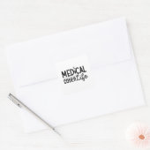 Sticker Carré Medical Coder Life Assistant ICD Programmer Coding (Enveloppe)