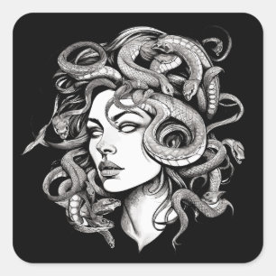 Sticker Carré Medusa