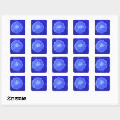 Sticker Carré Méduse (Feuille)