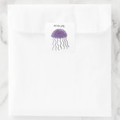 Sticker Carré Méduse de raisin (Sac)