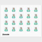Sticker Carré Meerkat (Feuille)