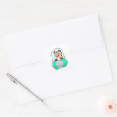 Sticker Carré Meerkat (Enveloppe)