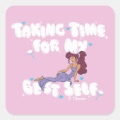 Sticker Carré Megara - Taking Time For My Best Self Square Stick (Devant)