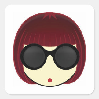 STICKER CARRÉ MEGUMI ・ O