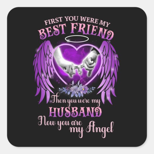 Sticker Carré Meilleur Ami Alors Vous Étiez Mon Mari Memorial Ca (Devant)