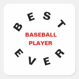 Sticker Carré Meilleur joueur de baseball jamais