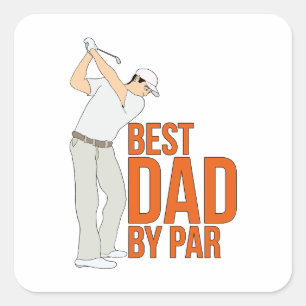 Sticker Carré Meilleur papa par rapport