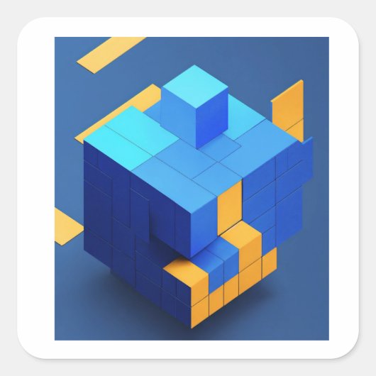 Sticker Carré meilleur stimulateur (Devant)