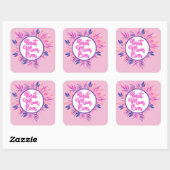 Sticker Carré Meilleure maman jamais (Feuille)