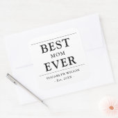 Sticker Carré Meilleure maman jamais mère mère cadeau (Enveloppe)