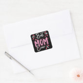 Sticker Carré Meilleure Maman Jour des Mères Joyeuse Fête des Mè (Enveloppe)
