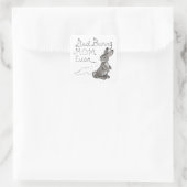 Sticker Carré Meilleure maman lapin toujours mignonne lapin Text (Sac)